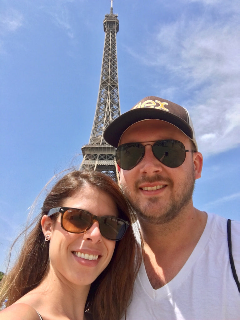 Flex Hockey Hat in front of Eiffel Tower